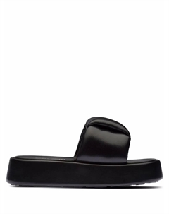 Дутые сандалии, черный Miu miu