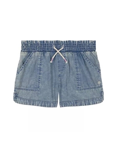 Шорты для девочек 7-16 soleil из твила, синий Roxy