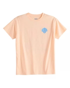 Футболка с принтом oversize для девочек 7-20 лет с коротким рукавом в обычном и плюс размерах, цвет beach palms scenic So