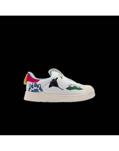 Кроссовки Aaron Kai x Superstar 360 Primeblue Infant 'Pop Art Style Waves', белый Adidas