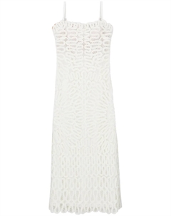 Кружевное платье миди без рукавов, белый Simkhai