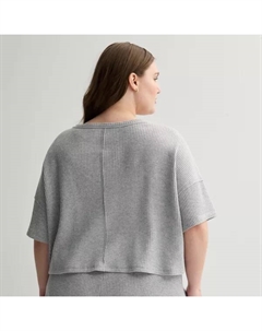 Детская свободная футболка с вафельной вязкой, цвет white peach So