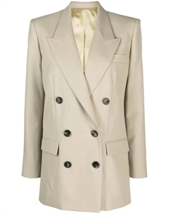 Двубортный пиджак Nevimea, нейтральный Isabel marant