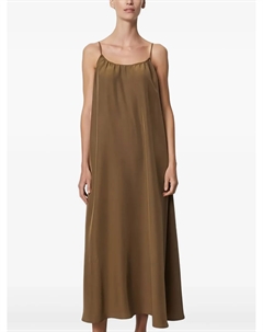 Платье миди на тонких бретелях, коричневый Marc o'polo