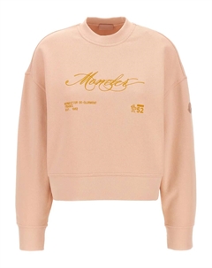 Толстовка с вышивкой, розовый Moncler