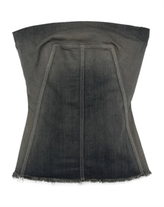 Джинсовый топ, синий Rick owens