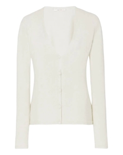 Кашемировый кардиган с V-образным вырезом, зеленый The row