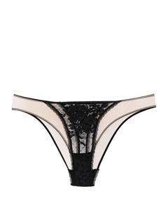 Полупрозрачные трусы-брифы, черный Wolford