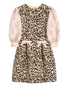 Платье с леопардовым принтом, коричневый Valentino garavani