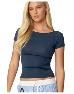 Женский топ Becca с лодочкой, синий Edikted