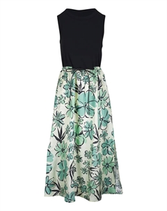 Платье макси с цветочным принтом, зеленый Bogner