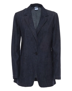 Джинсовая куртка с одной пуговицей, синий Aspesi