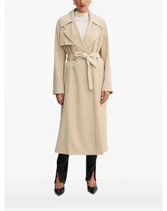 Тренч Calissya с поясом и лацканами, нейтральный Boss