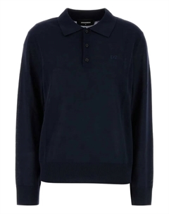 Рубашка поло с вышитым логотипом, синий Dsquared2