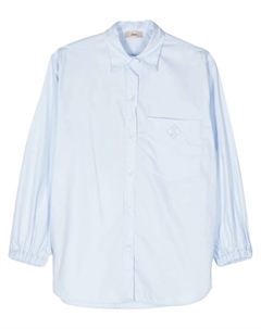 Рубашка с рукавами три четверти, синий Herno