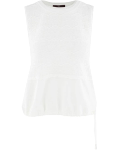 Фактурный топ, белый High