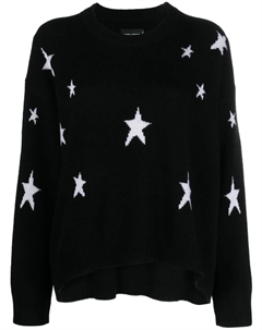 Кашемировый джемпер с принтом, черный Zadig&voltaire