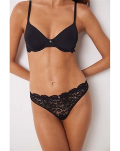 Кружевные трусики FEMININE LACE, черный Women'secret