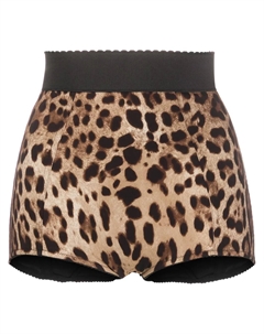 Моделирующие трусы-брифы с леопардовым принтом, коричневый Dolce&gabbana
