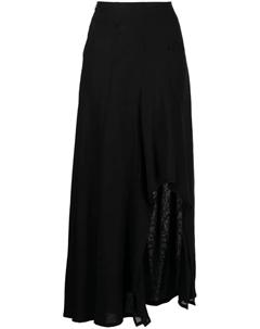 Расклешенная юбка с завышенной талией, черный Yohji yamamoto