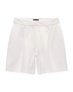 Плиссированные шорты с высокой талией, белый Rag & bone