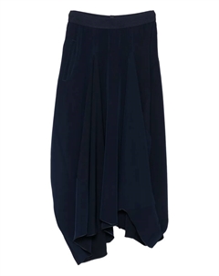 Драпированная юбка миди с эластичным поясом, синий High