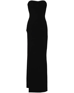 Платье без бретелей с высоким разрезом, черный Mônot