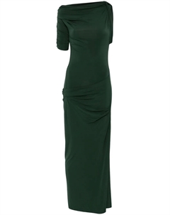 Платье миди The Drapeado, зеленый Jacquemus