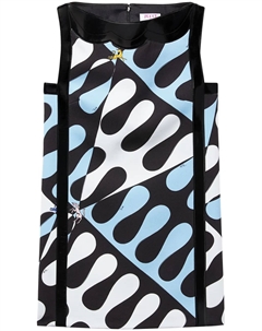 Платье мини с принтом Leocorno, синий Pucci