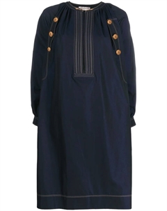 Платье с декоративными пуговицами, синий Givenchy