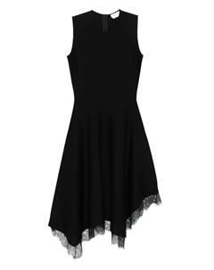 Платье без рукавов с кружевом, черный Alexander mcqueen