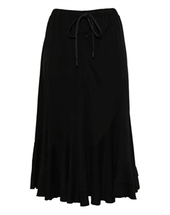 Хлопковая юбка, черный Yohji yamamoto