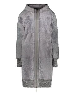 Шуба из овчины, серый Lorena antoniazzi