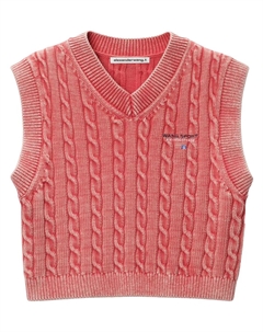Жилет фактурной вязки, розовый Alexander wang