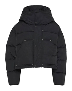 Пуховик с капюшоном, черный Dsquared2