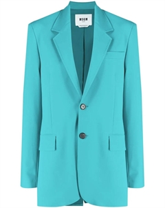 Однобортный блейзер, синий Msgm