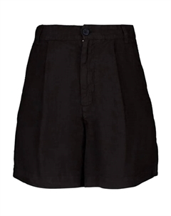 Шорты с плиссированными карманами, черный 120% lino