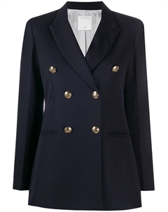 Двубортный блейзер строгого кроя, синий Sandro