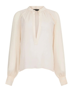 Блузка, украшенная жемчугом, нейтральный Liu jo