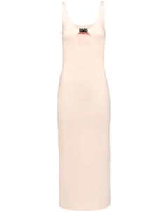 Платье с вырезом, розовый Miu miu