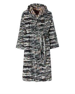 Фактурный халат с капюшоном, черный Missoni home