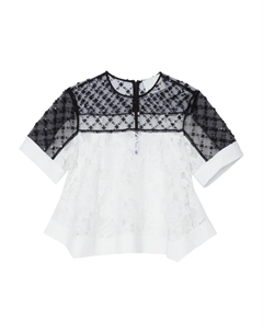 Топ из кружева с бисером, белый 3.1 phillip lim