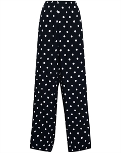 Прямые брюки в горох, синий Balenciaga