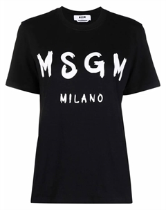 Футболка с логотипом, черный Msgm