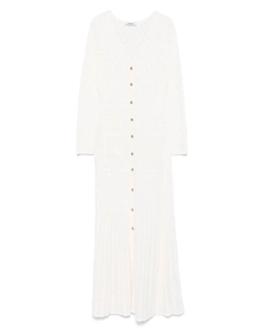 Сетчатое платье макси, нейтральный Sandro