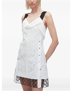 Платье мини с кружевной отделкой, белый 3.1 phillip lim