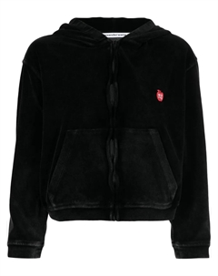 Худи на молнии с логотипом, черный Alexander wang