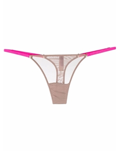 Сетчатые трусы-стринги, нейтральный Maison close