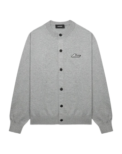 Кардиган с нашивкой-логотипом, серый We11done