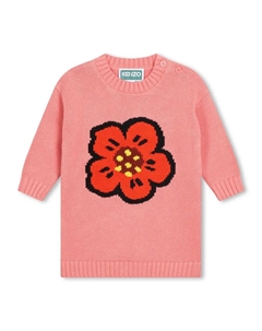 Трикотажное платье Boke Flower, розовый Kenzo kids